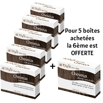 PACK 5+1 OFFERT BIEN ETRE CHEVEUX ACTIVA