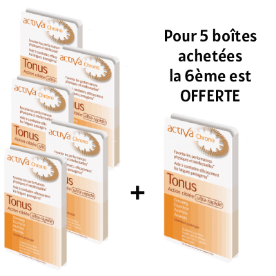 PACK 5+1 OFFERT CHRONO TONUS VITALITÉ ACTIVA