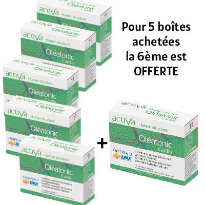 PACK 5+1 OFFERT OLEATONIC CARDIO ACTIVA