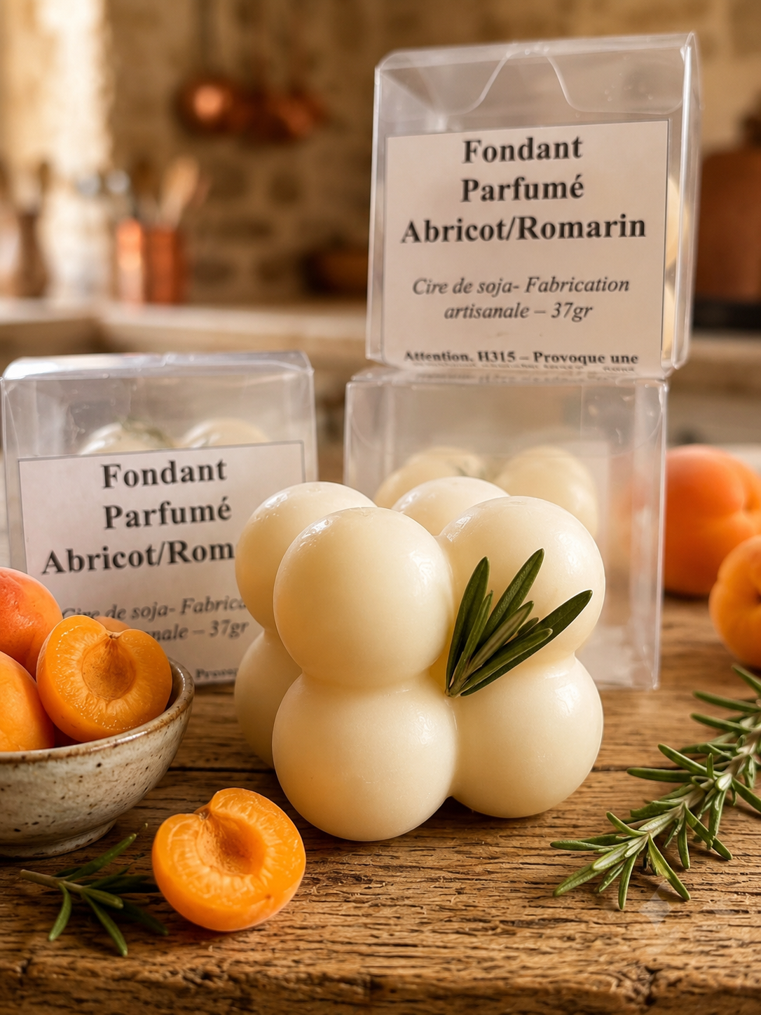 Fondant Bubble Abricot Romarin