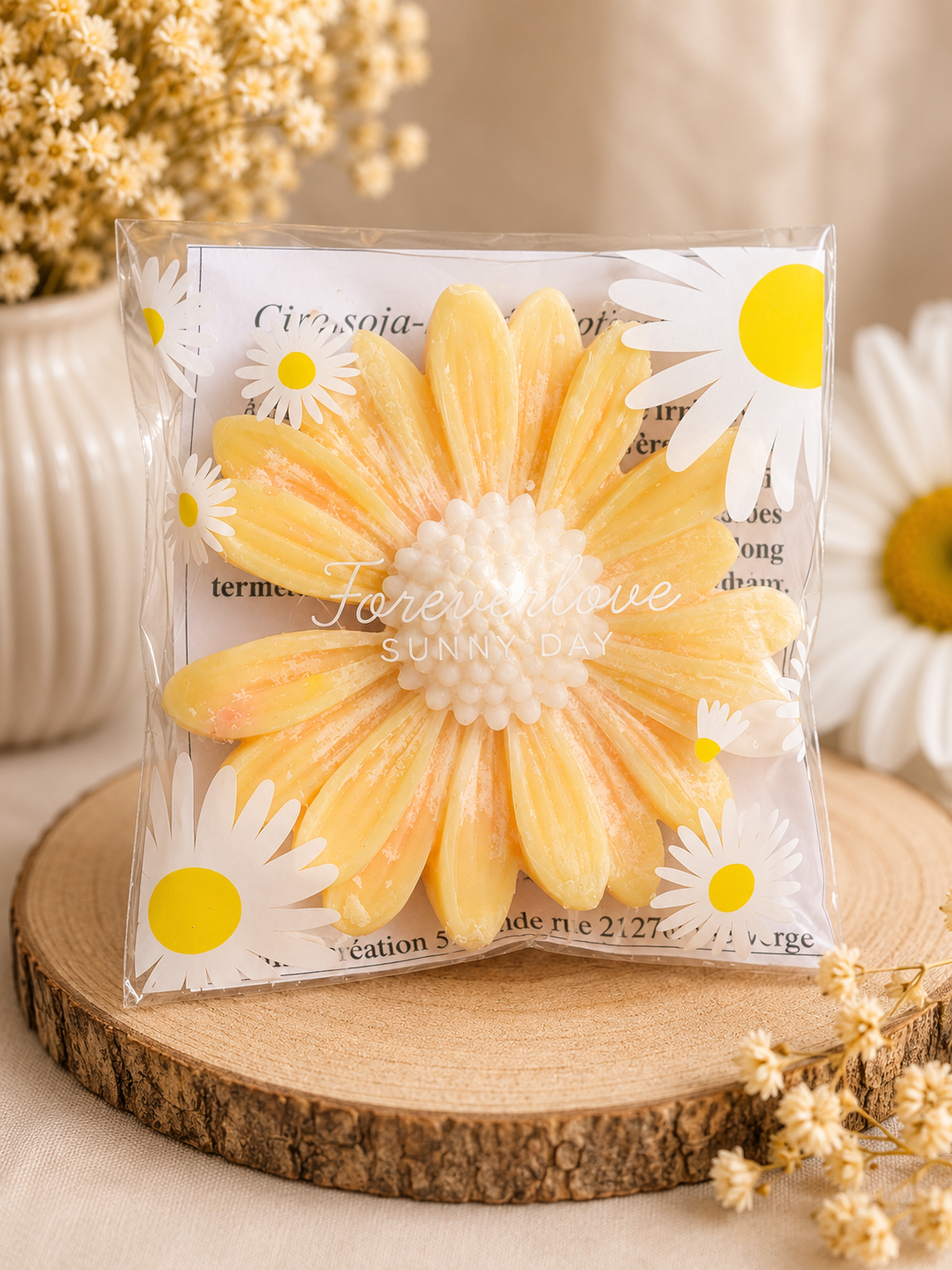 Fondant Marguerite Abricot Romarin